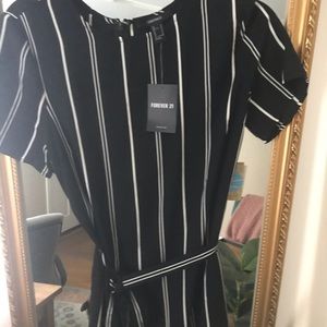 black and white dress